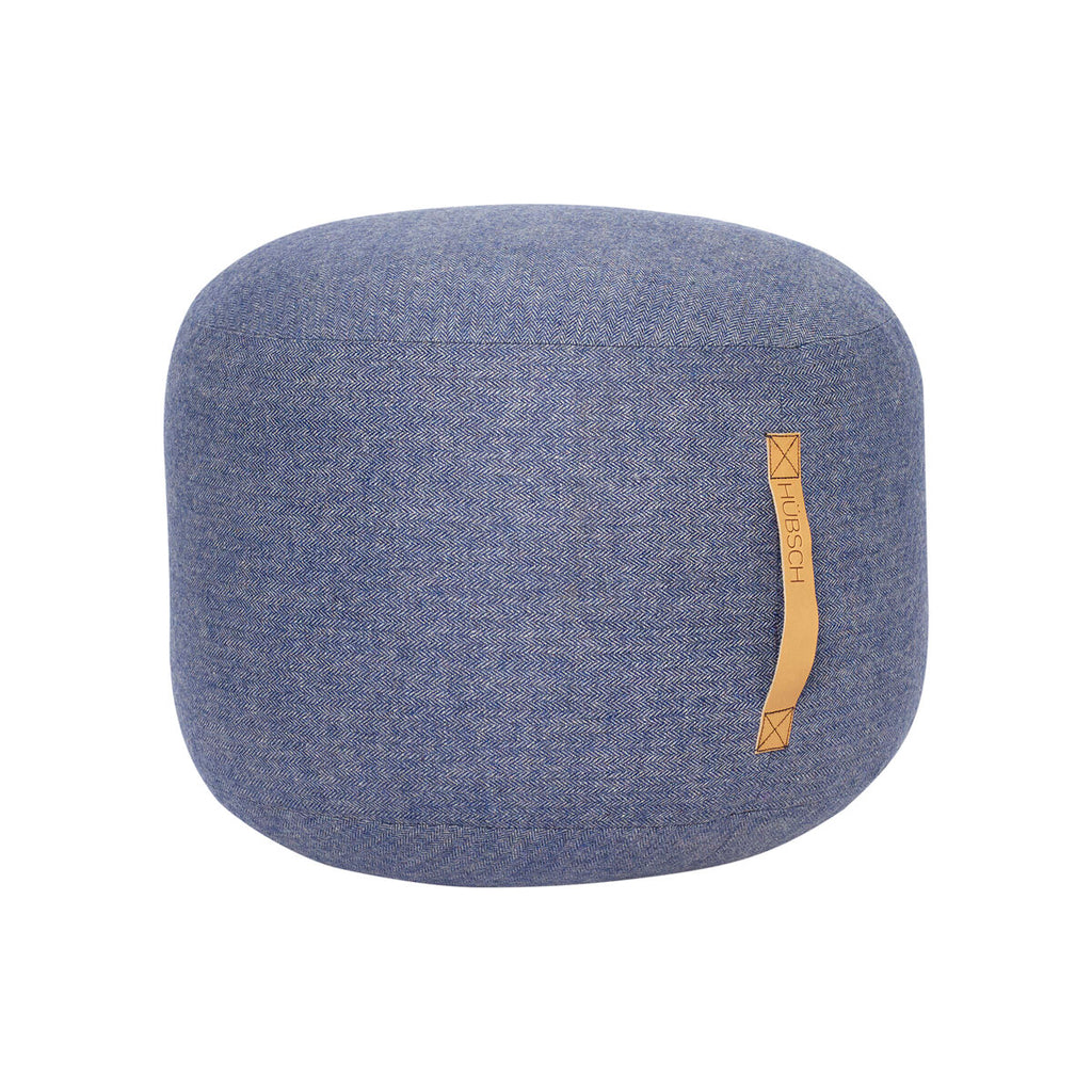 HUBSCH - Mochi poef Ø50 - Blauw