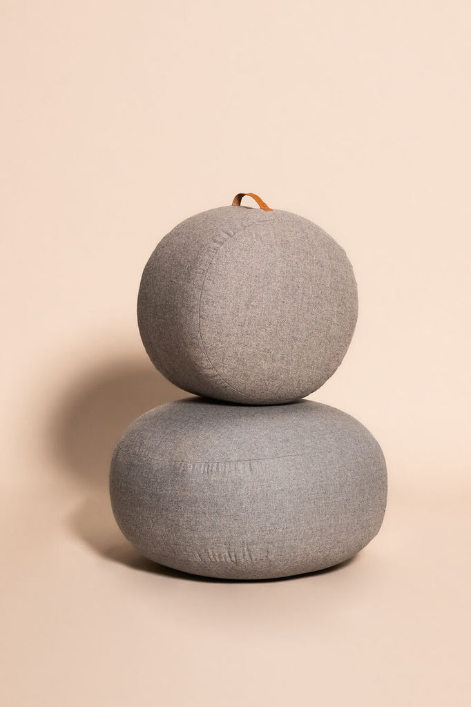 HUBSCH - Mochi poef Ø50 - Grijs
