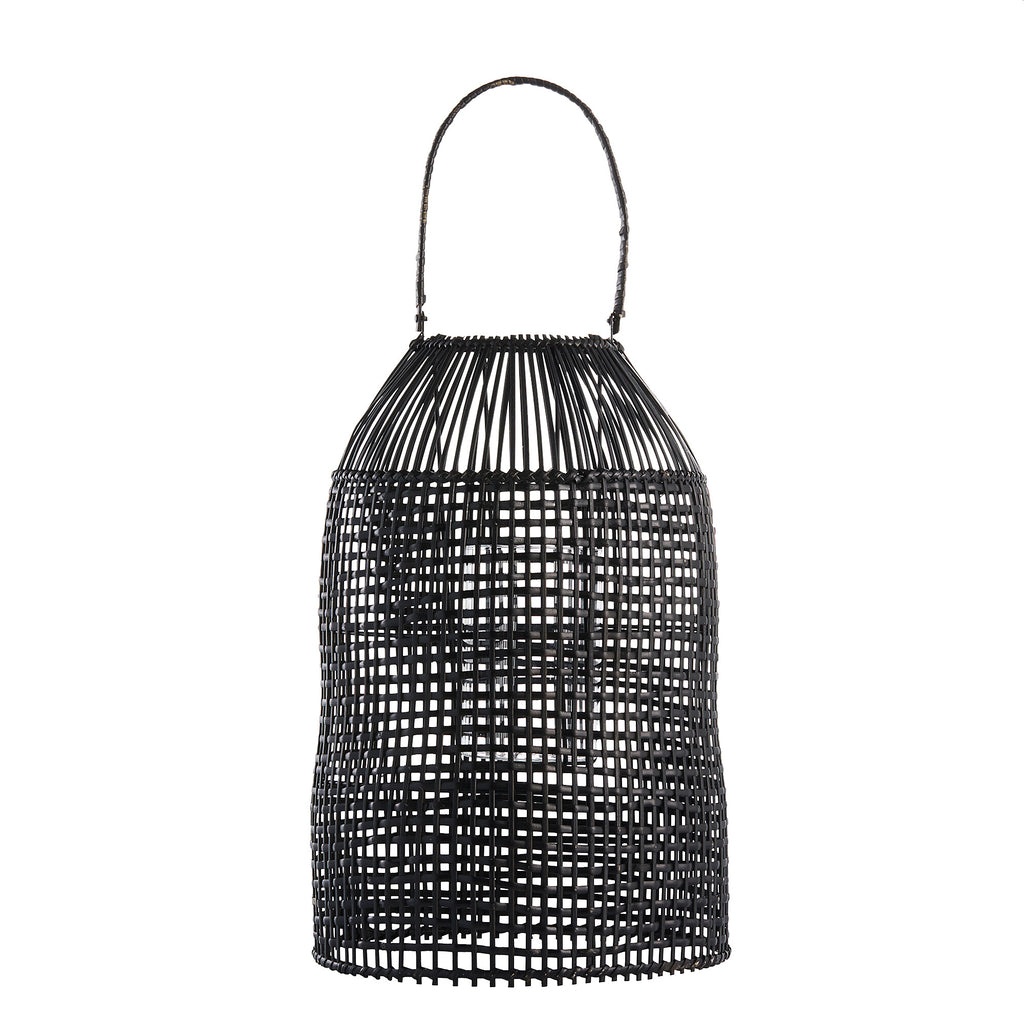 LENE BJERRE - Hazelaar lantaarn H45cm - zwart