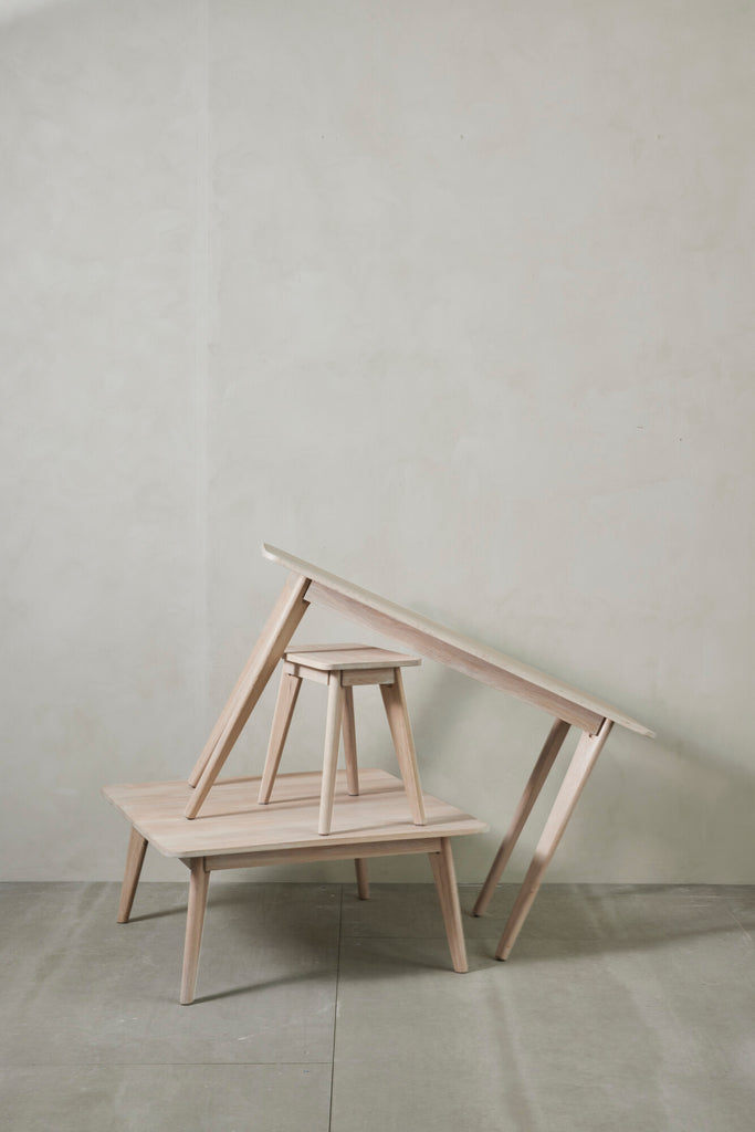 LENE BJERRE - Ellie salontafel 40x90 cm - White wash