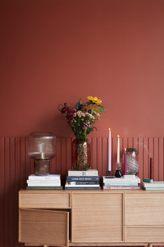 HUBSCH - Pirum tafellamp rookglas - Bruin