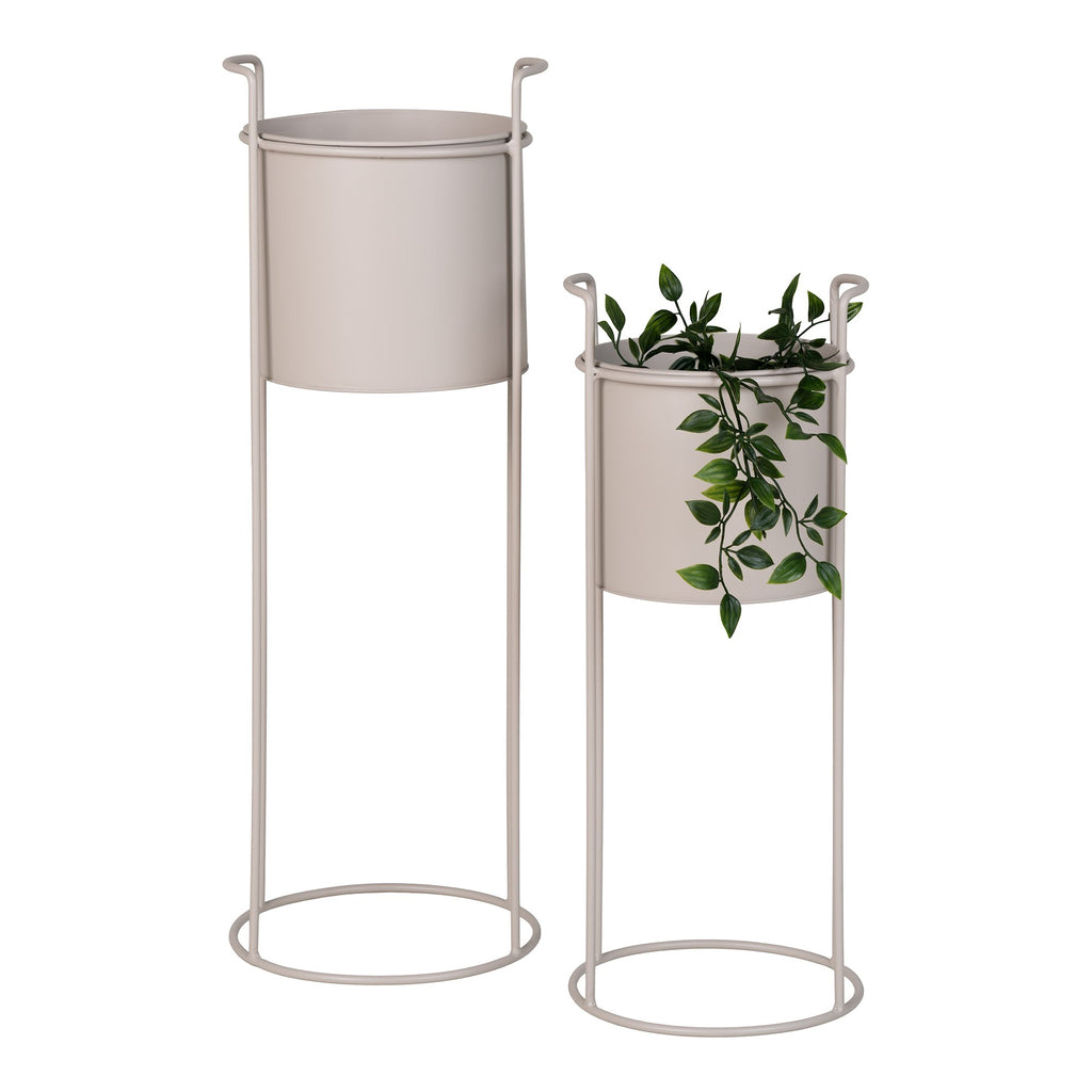 House Nordic - Rabo bloemenstandaard- sand - set van 2