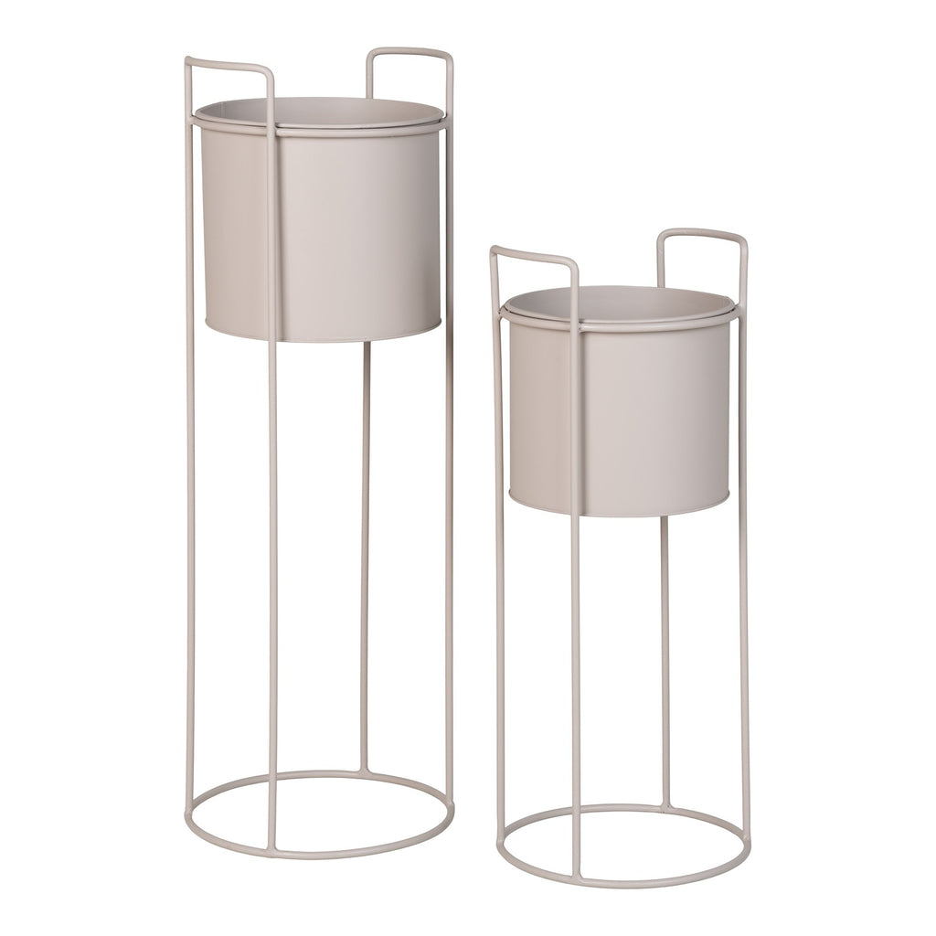 House Nordic - Rabo bloemenstandaard- sand - set van 2