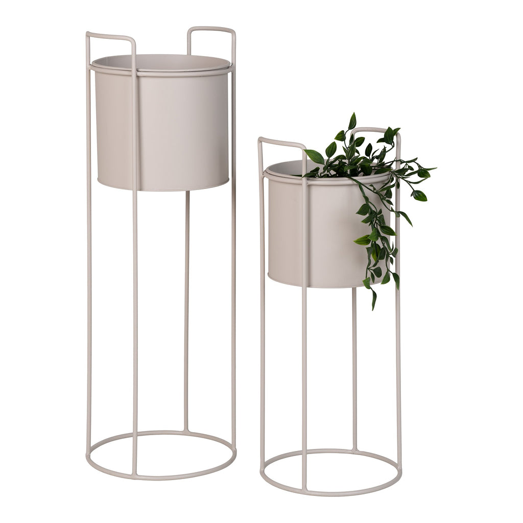 House Nordic - Rabo bloemenstandaard- sand - set van 2
