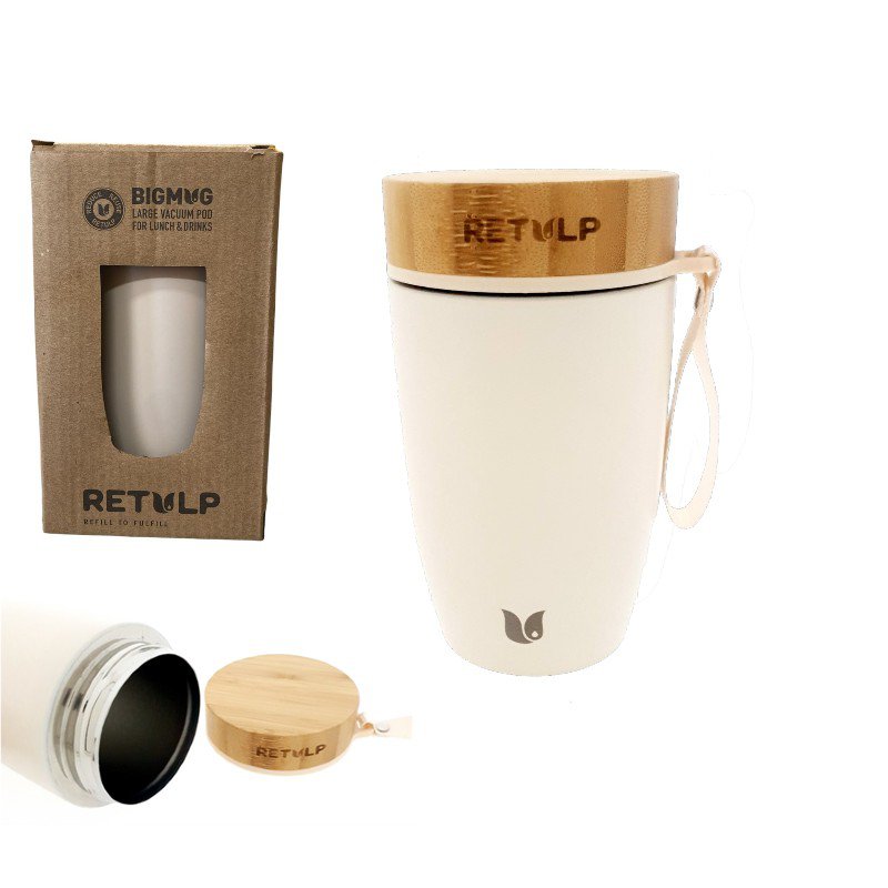 RETULP - Thermo 'to-go' beker/lunchbox - crème