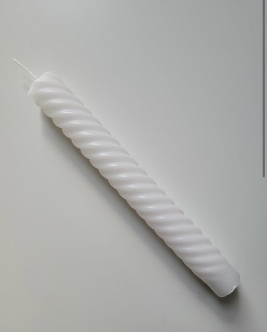 MILK&HONEY - Spiraalkaars WIT (set 6st)