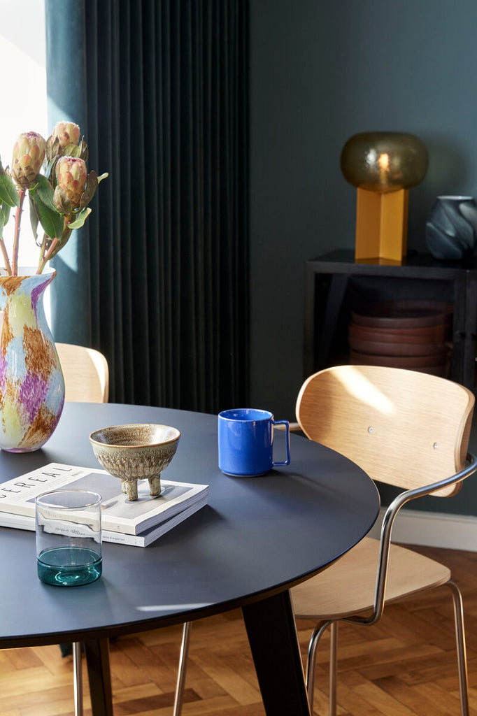 HUBSCH -Stay eettafel rond - Zwart