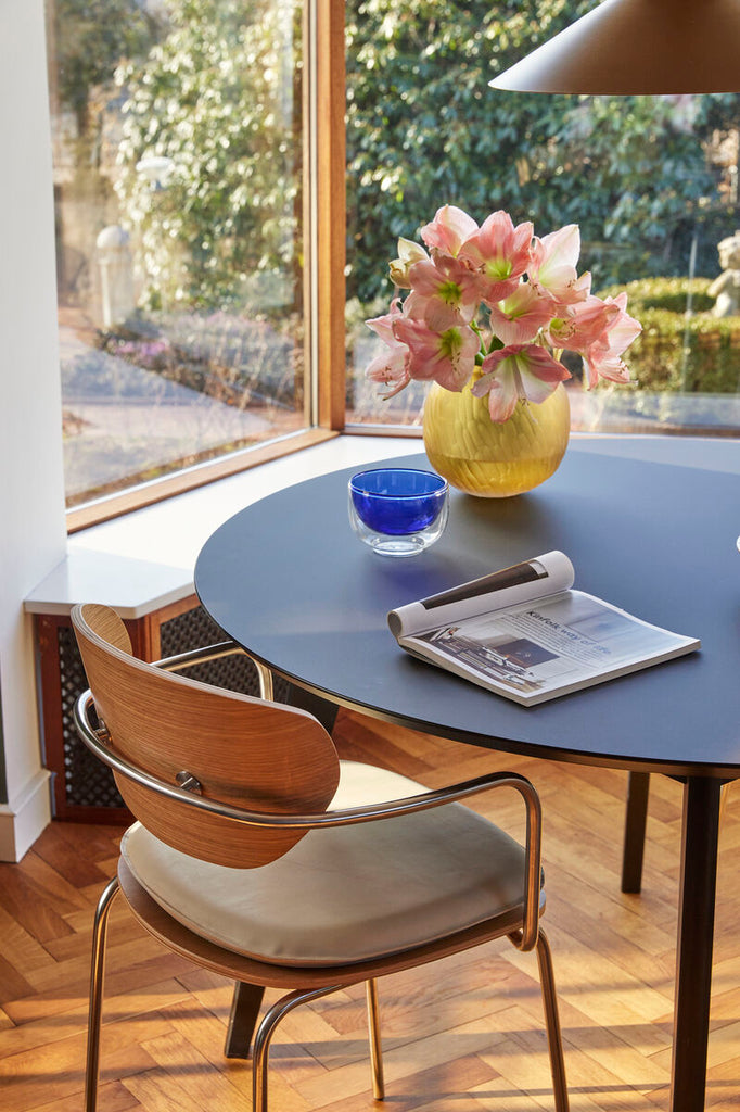 HUBSCH -Stay eettafel rond - Zwart