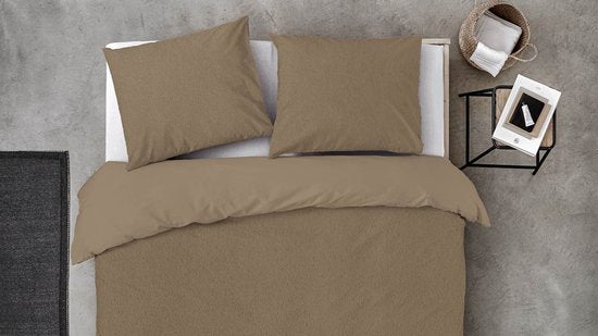 BYRKLUND - 'soft & fluffy' Teddy dekbedovertrek - TAUPE