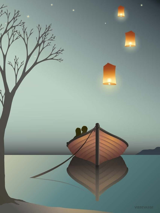 VISSEVASSE - poster THE LANTERNS 50 x 70