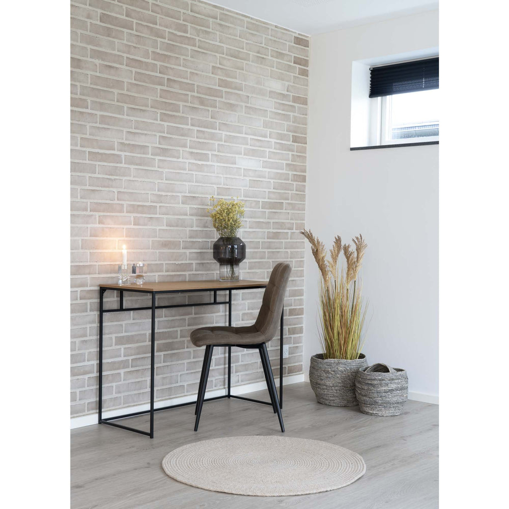 HOUSE NORDIC - Vita bureau - zwart/eik