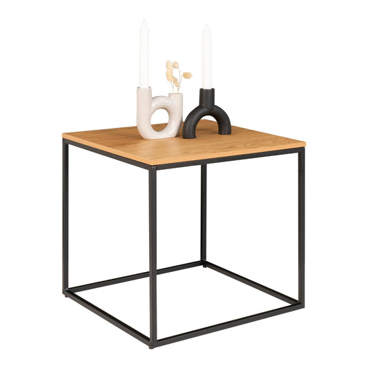 HOUSE NORDIC - Vita bijzettafel -  zwart/eik