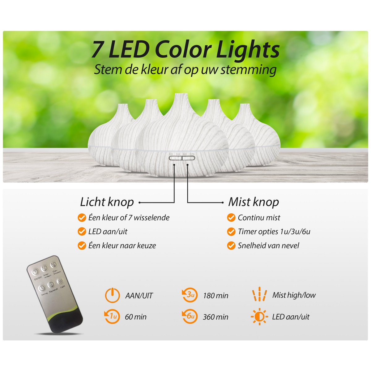 GREEN FLOW - Aroma diffuser - essential pro - white wood